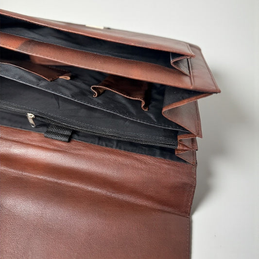 Titan Brown - Executive Leather Bag