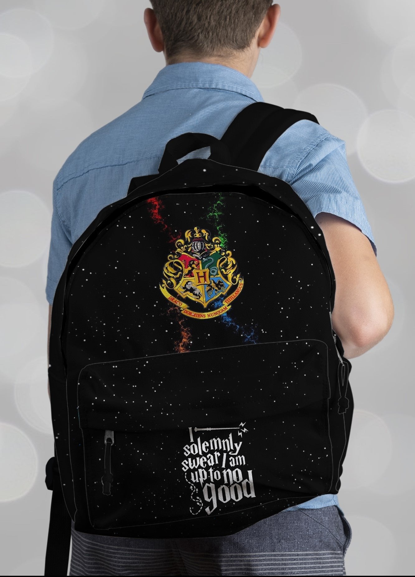 DB111 Harry Potter Allover Printed Backpack