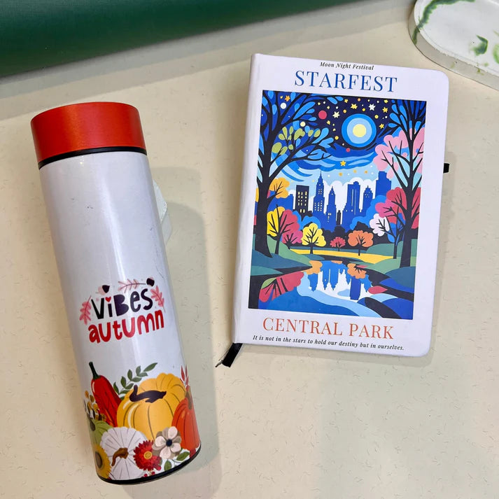 Autumn Vibe Water Bottle Scribble Journa