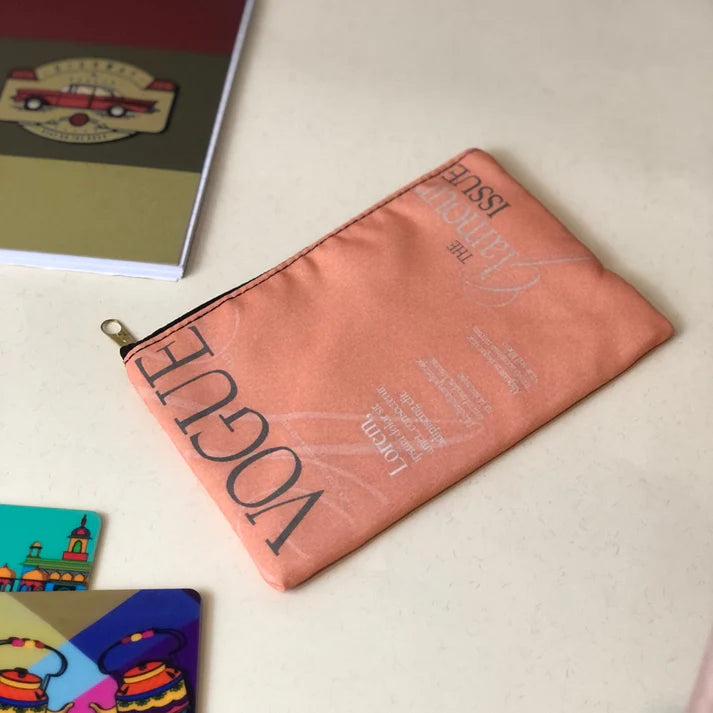 Pink Vogue Customized Pouch