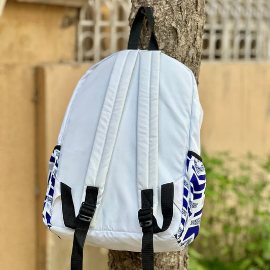 Blue Arrow Allover Printed Backpack