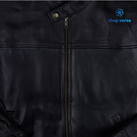 Noir Luxe - Black leather jacket