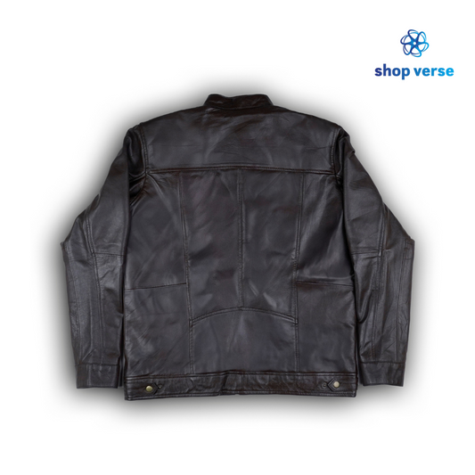 Cedar Trail - Brown leather jacket