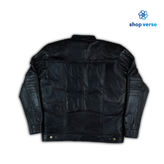 Obsidian Edge - Black leather jacket
