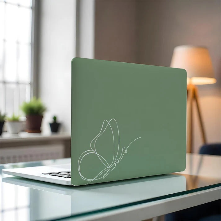 White Butterfly Laptop Skin
