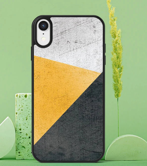 Black Yellow Abstract Mobile Case
