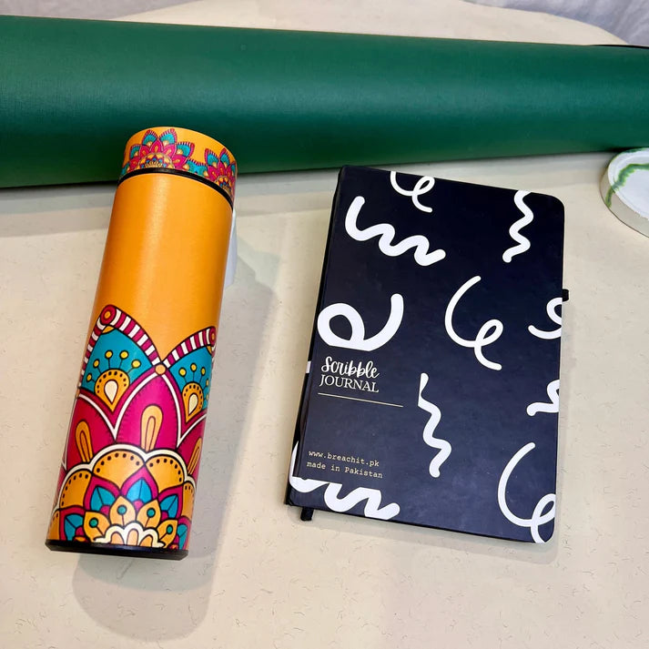 Sunburst Water Bottle Scribble Journal