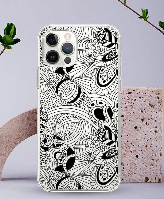 Mandela Art Transparent Design Mobile Case
