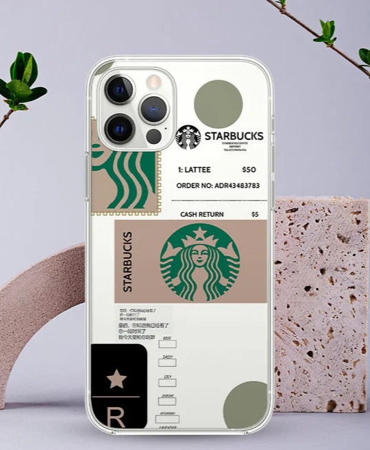 Starbucks Sticker Transparent Design Mobile Case