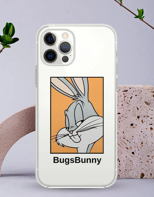 جراب شفاف للهاتف المحمول بتصميم Bugs Bunny