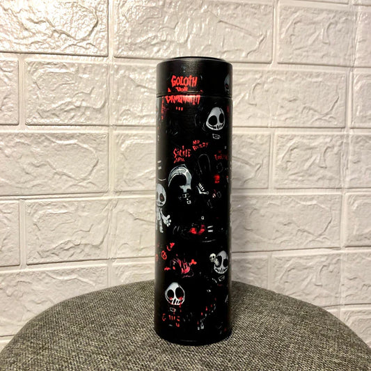 SkullShock Printed Temperature Water Bottle
