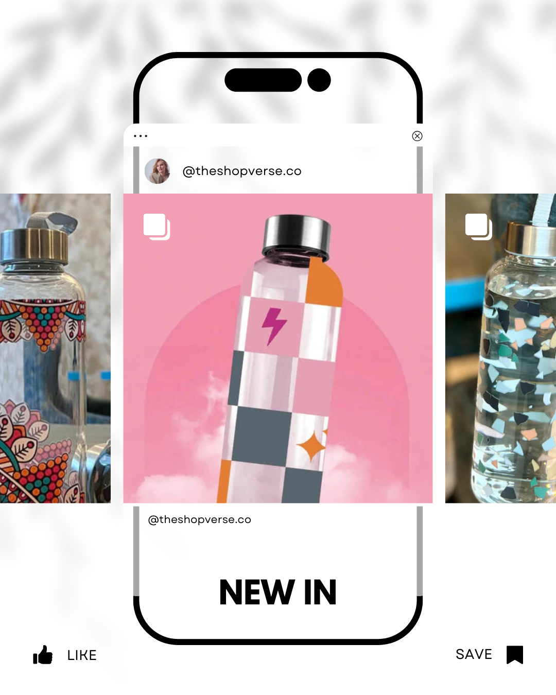 Glass Bottle Printed