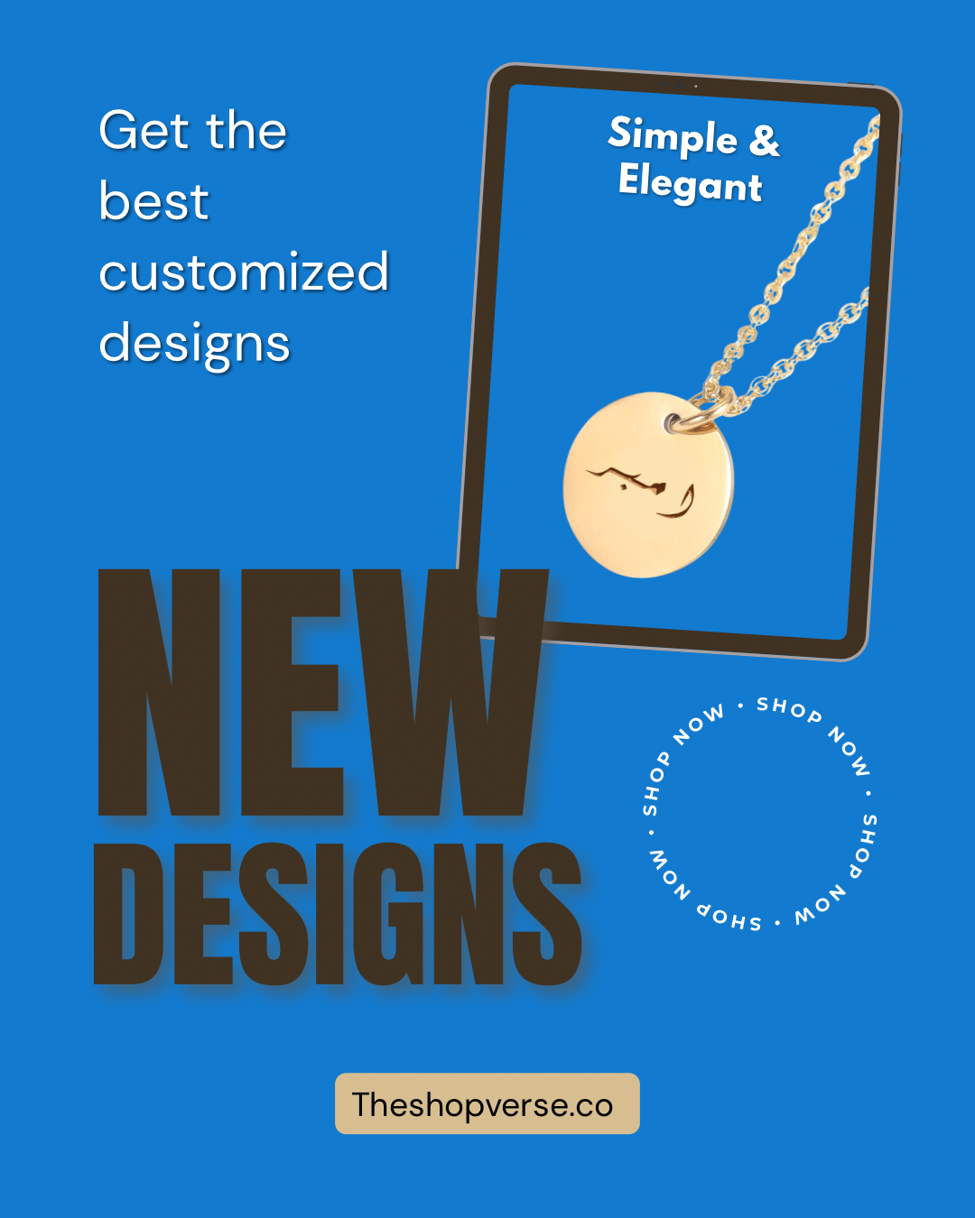 Customize Necklace Gold-Plated