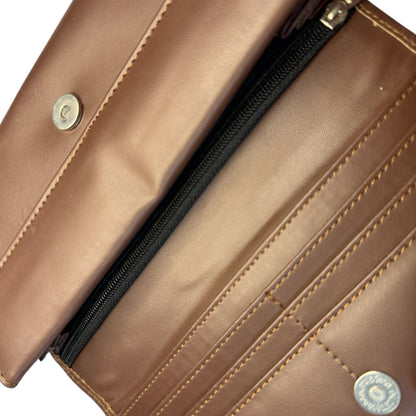 Auburn Rouge – Dark Brown Wallet with Red Strip