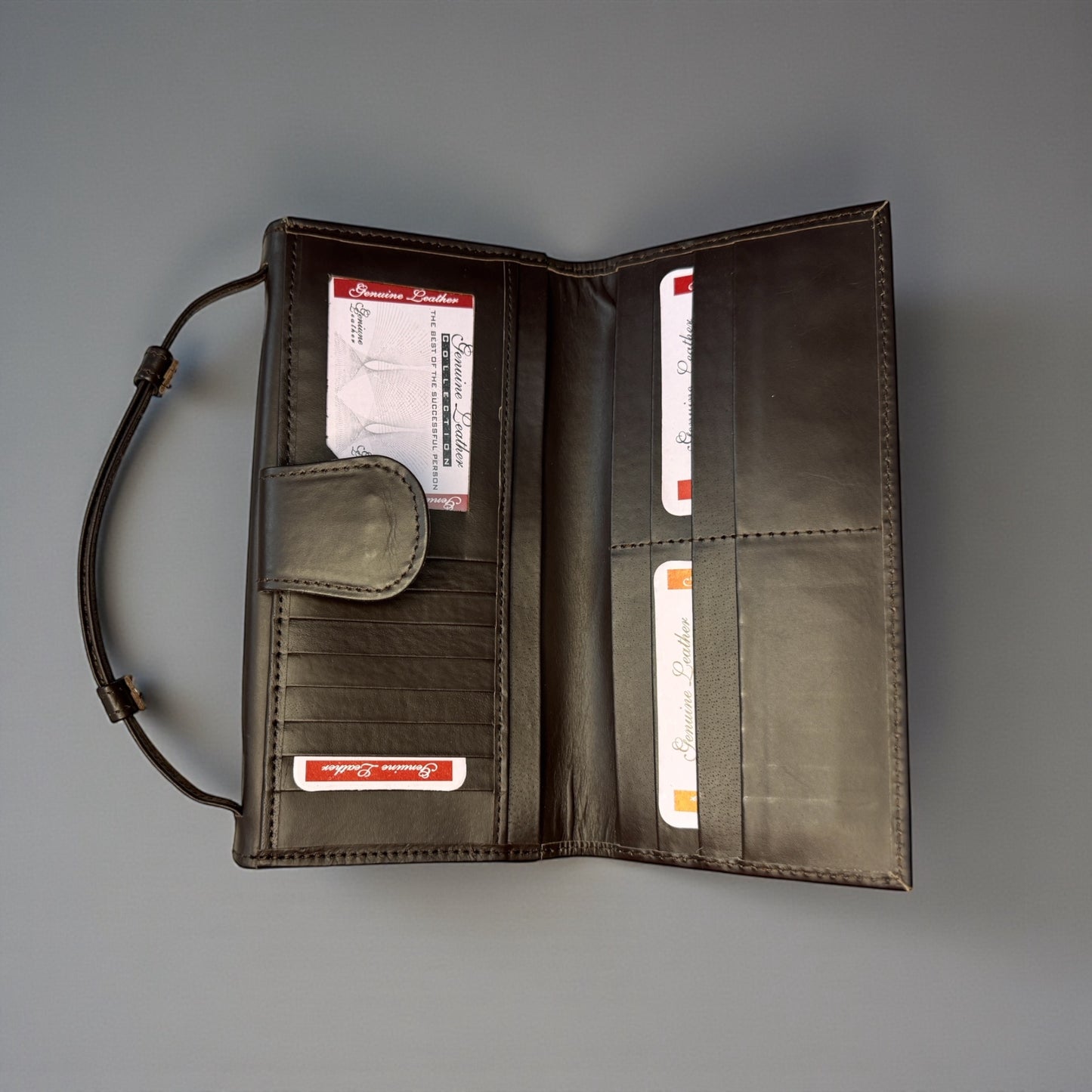 Mocha Elegance – Dark Brown Ladies’ Leather Wallet