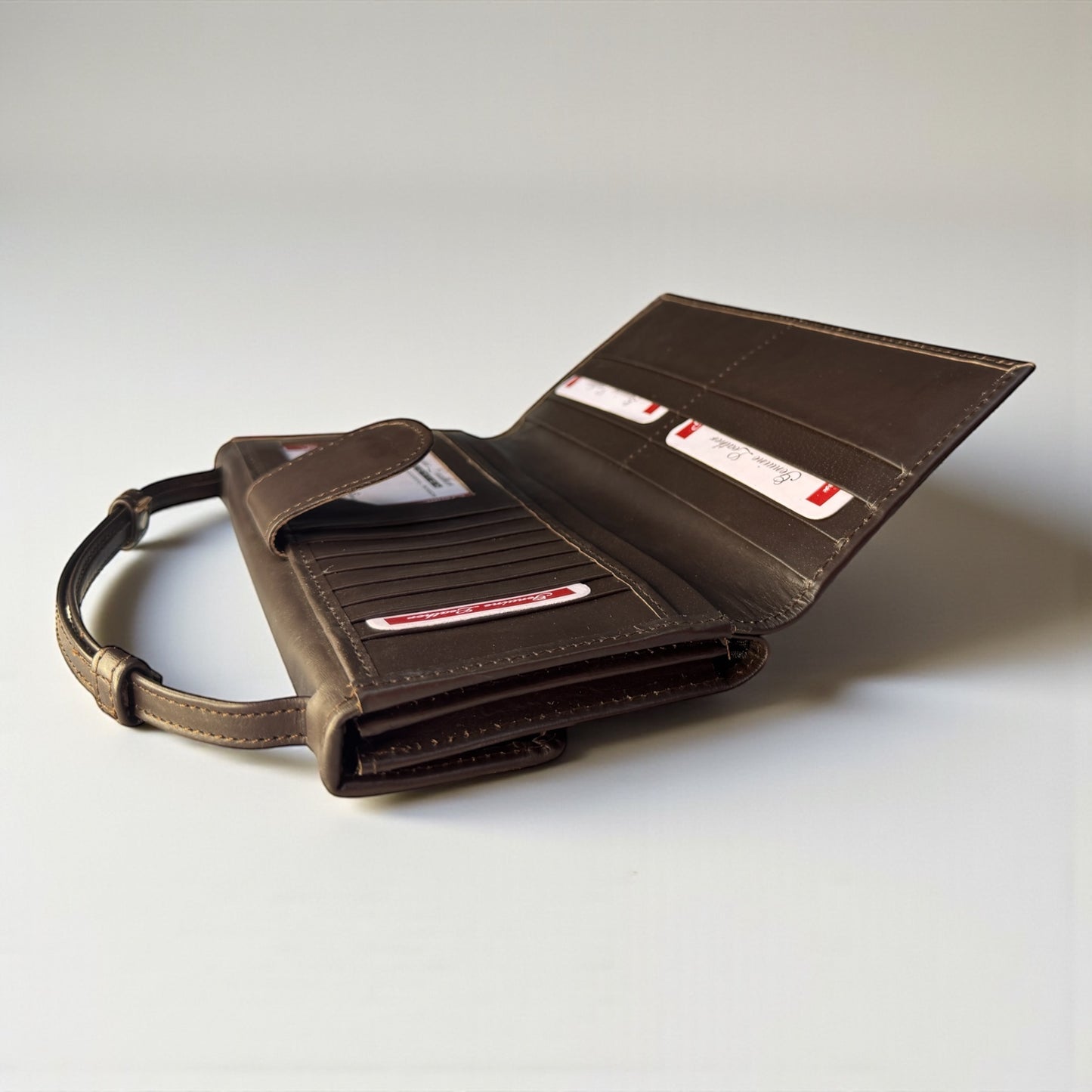 Mocha Elegance – Dark Brown Ladies’ Leather Wallet