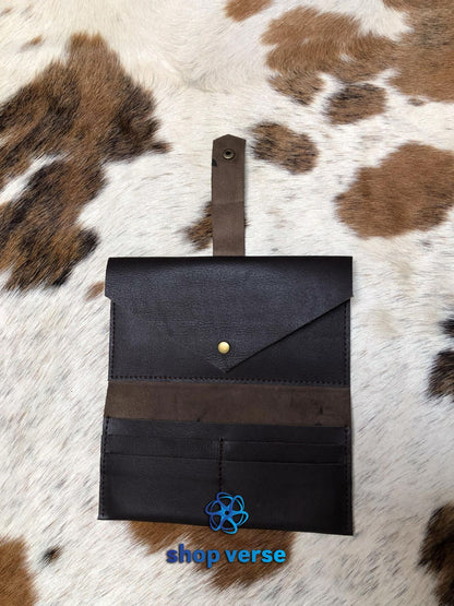 Classic Fold Over - Brown Wallet