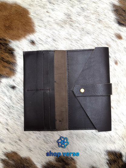 Classic Fold Over - Brown Wallet