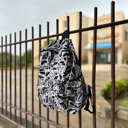 Zebra Jungle Allover Printed Backpack