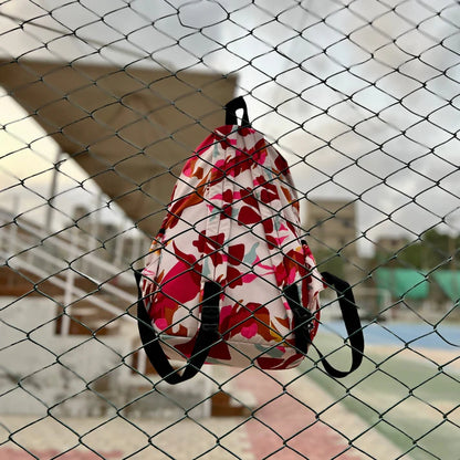 Pink Zebra Allover Printed Backpack