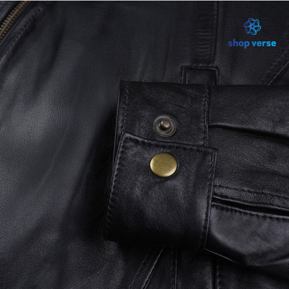 Noir Luxe - Black leather jacket