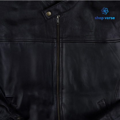Noir Luxe - Black leather jacket