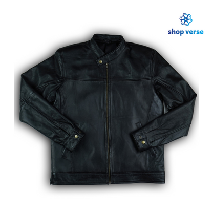 Noir Luxe - Black leather jacket