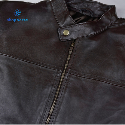 Cedar Trail - Brown leather jacket