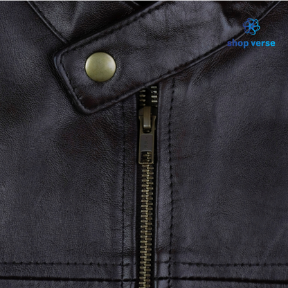 Noir Luxe - Black leather jacket