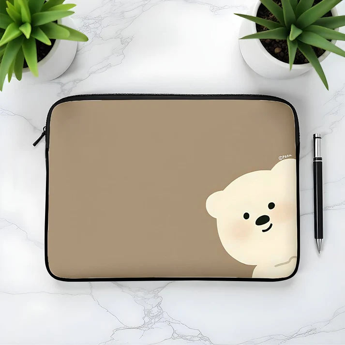 Cute Bear Laptop Sleeve