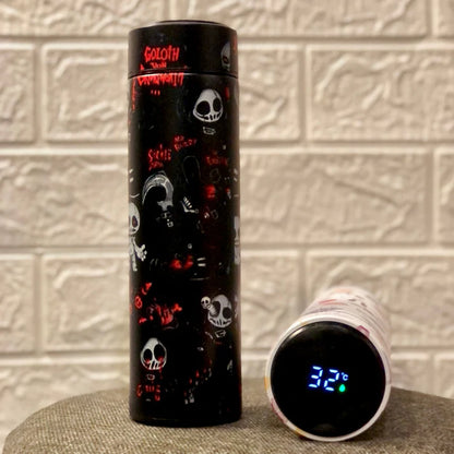 SkullShock Printed Temperature Water Bottle