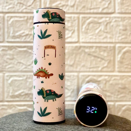 Dino Zoo Printed Temperature Water Bottle